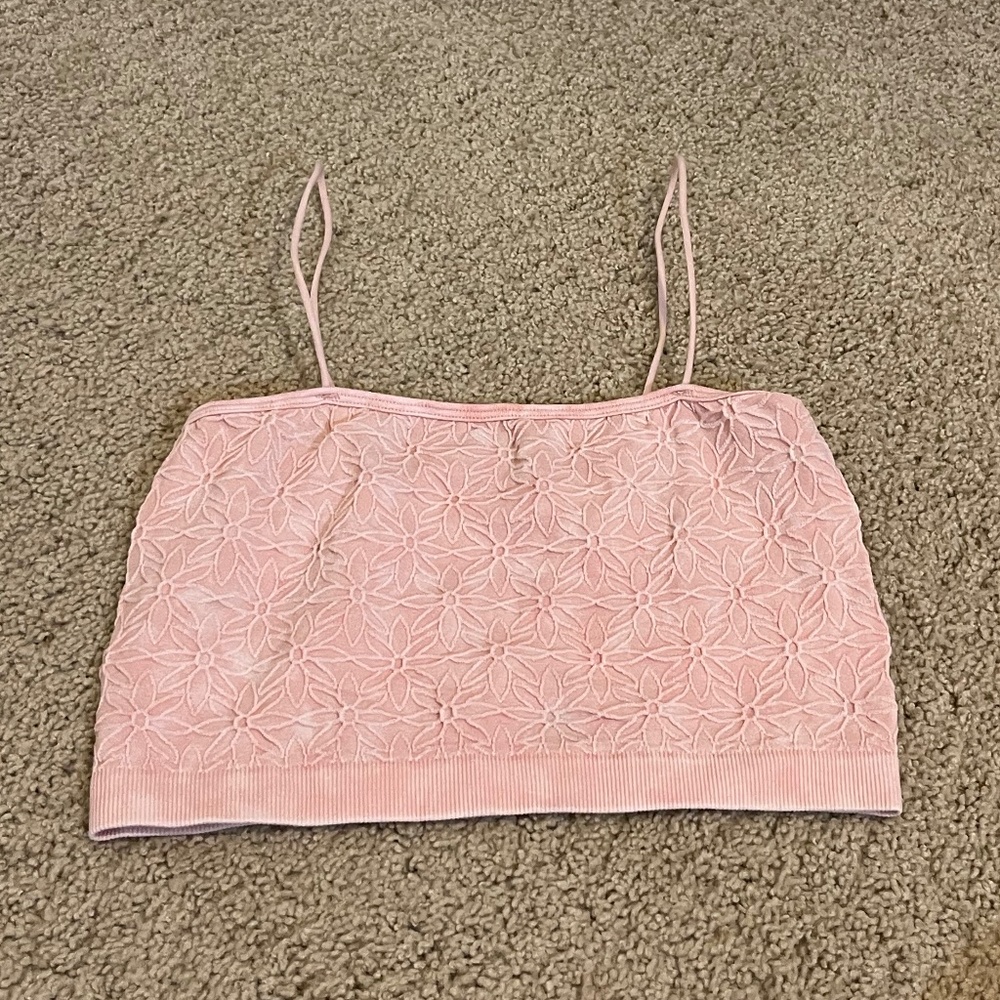 Aeropostale Floral Cropped Tank